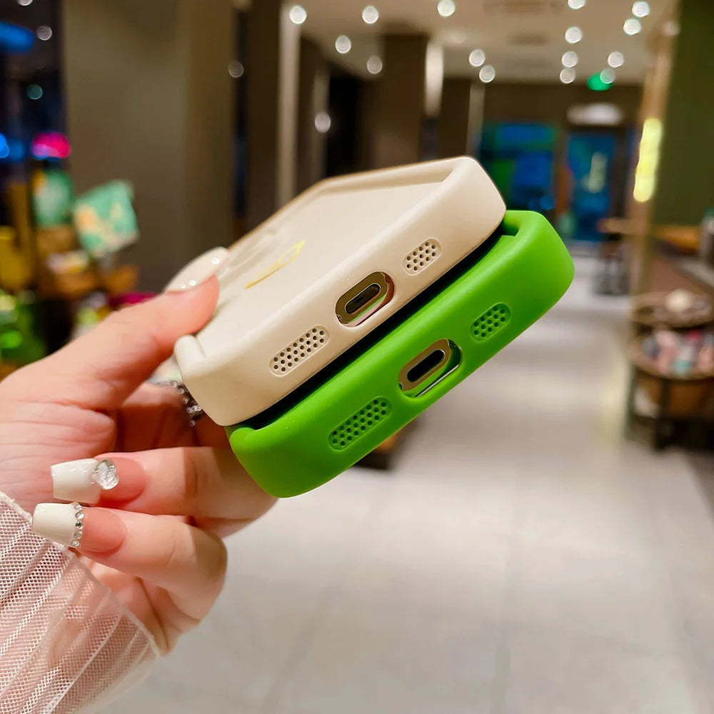 Luxury Love Heart Case For iPhone, High Quality Phone Case, Soft Silicone Phone Bumper with Heart Design, Shockproof Resistant.