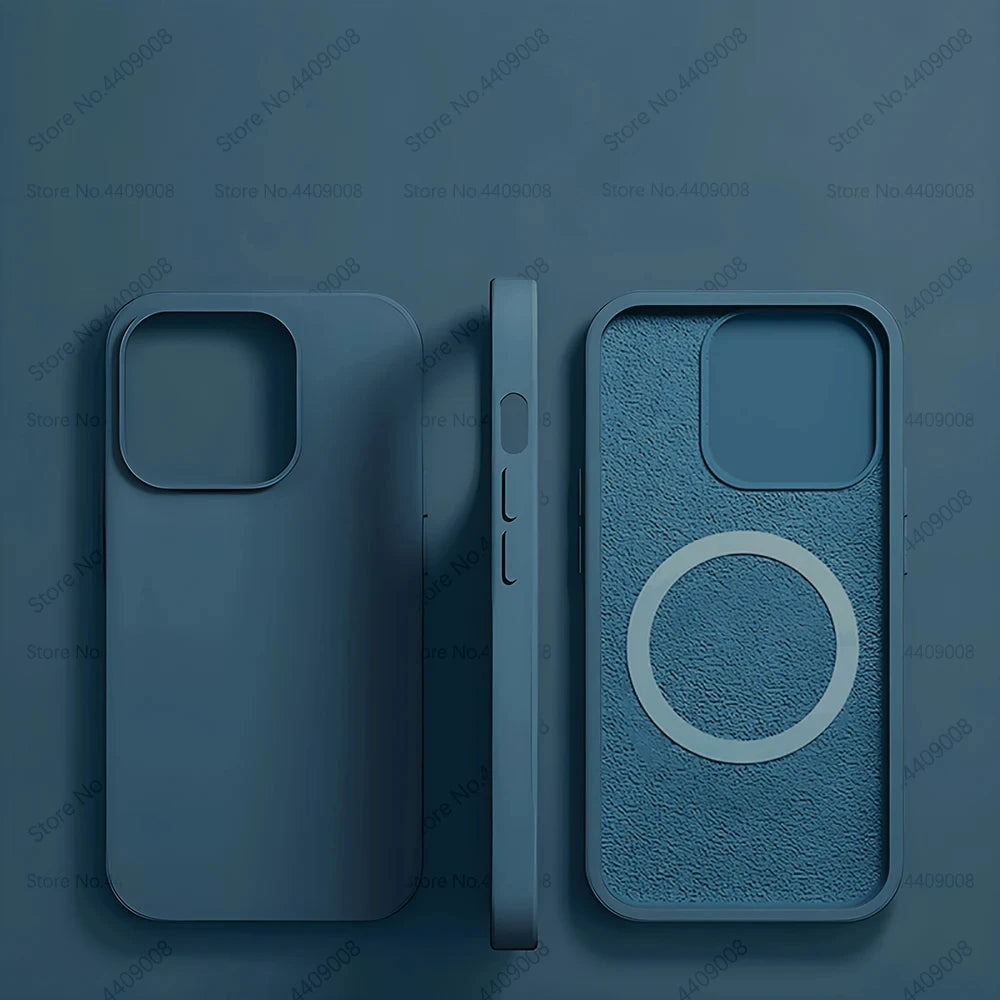 High quality phone Case For iPhone 15 14 13 12 11 Pro Max with Wireless Charging, Silicone and High Quality Protection Material
