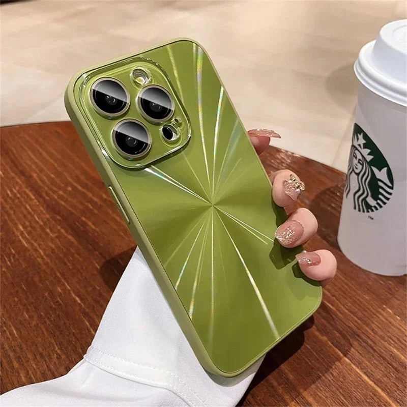 Luxury Laser Pattern Phone Case For iPhone, Shockproof Resistant, Bumper Case Cover