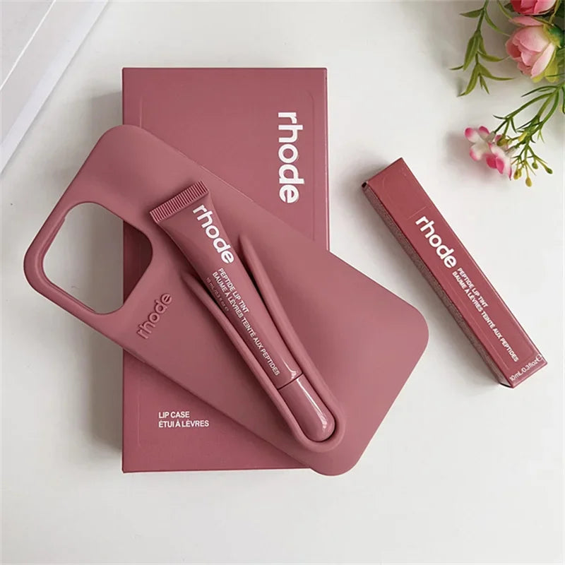High Quality Silicone Case With Lipstick Portable Holder, Unique Design and Shock-proof Resistant Material