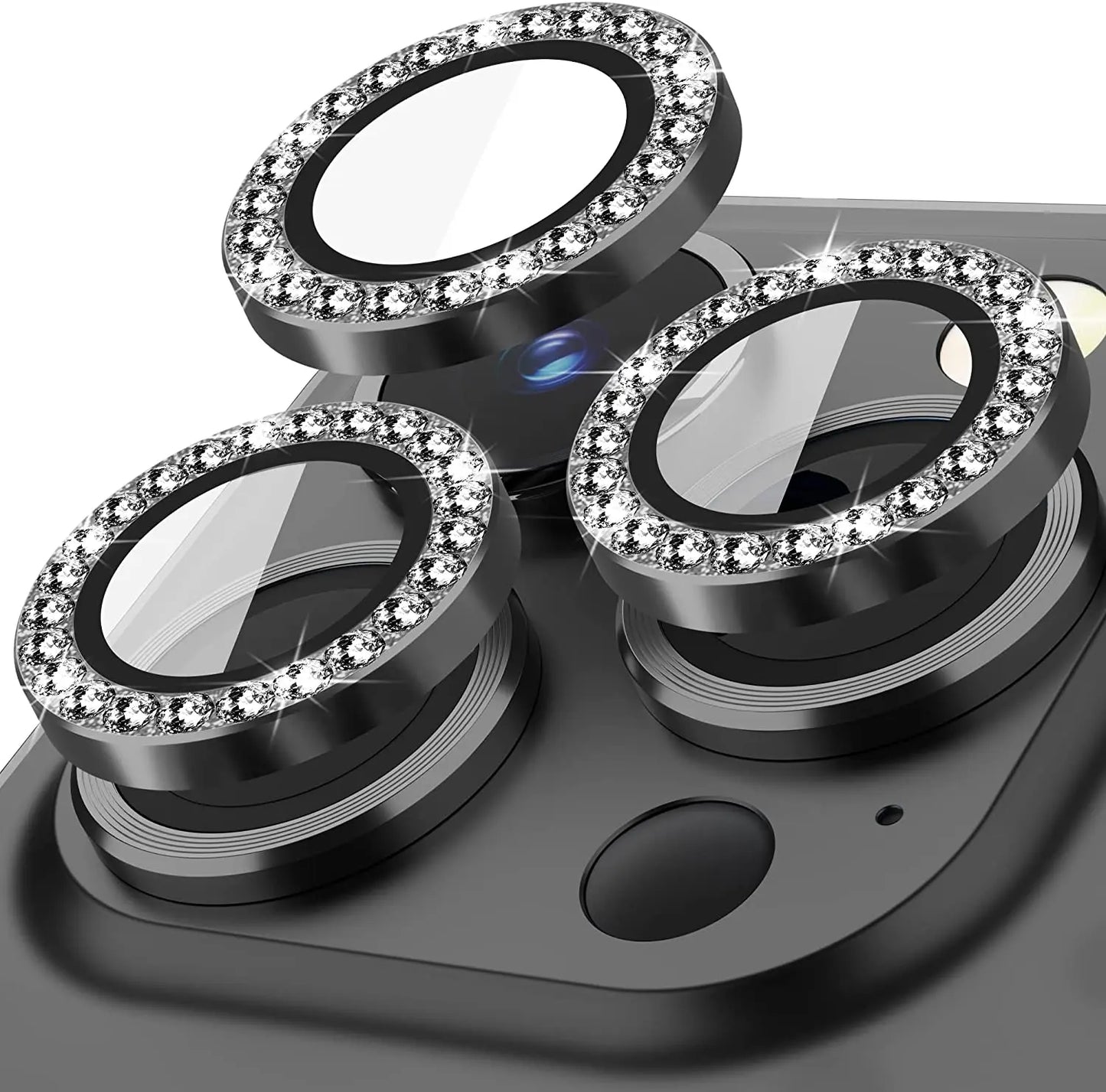 Luxury Glitter Diamond Camera Lens Protector Cover for iPhone, Anti-Scratch camera Protection