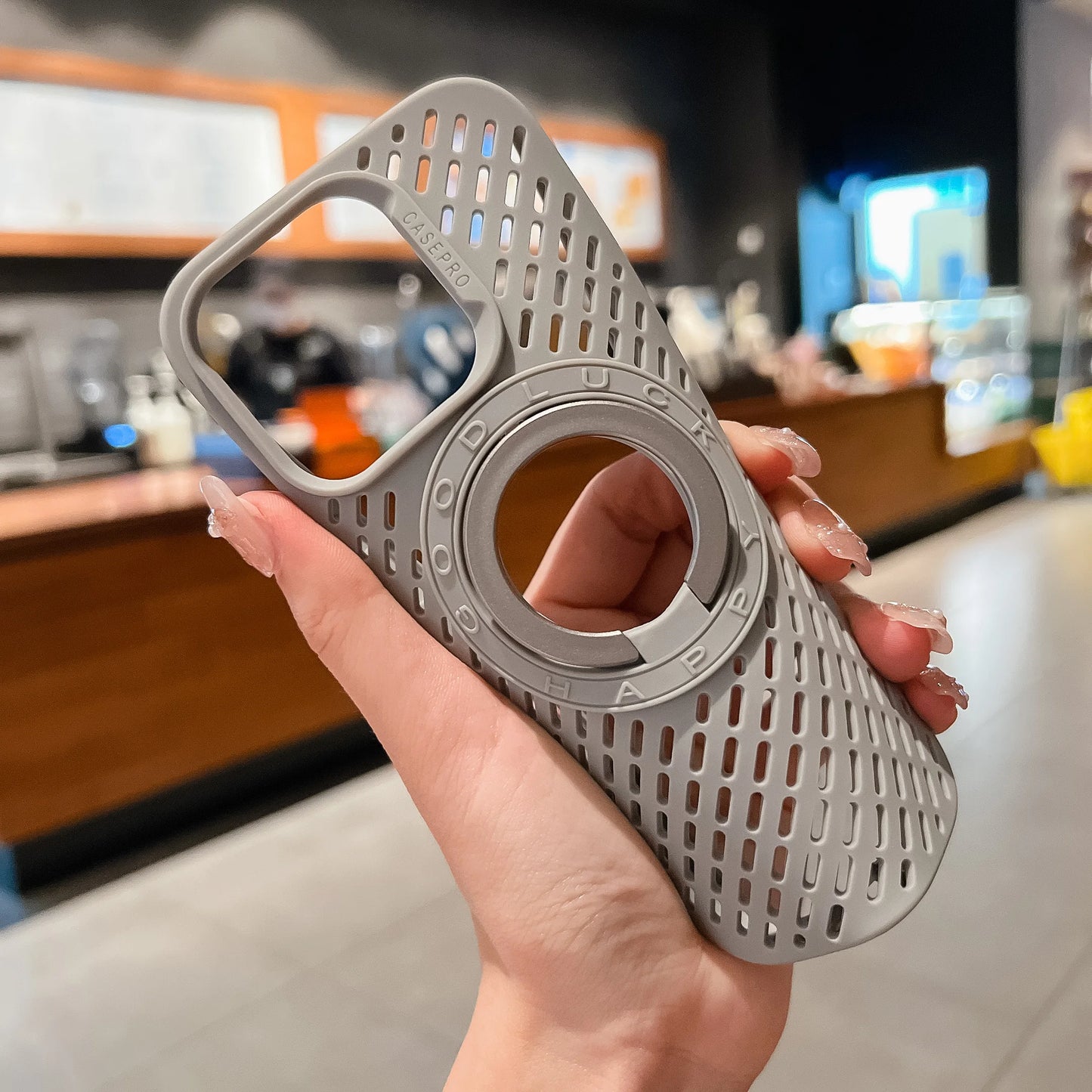 High Quality iPhone Case, Magnetic Bracket, Soft Material, All Around Protection