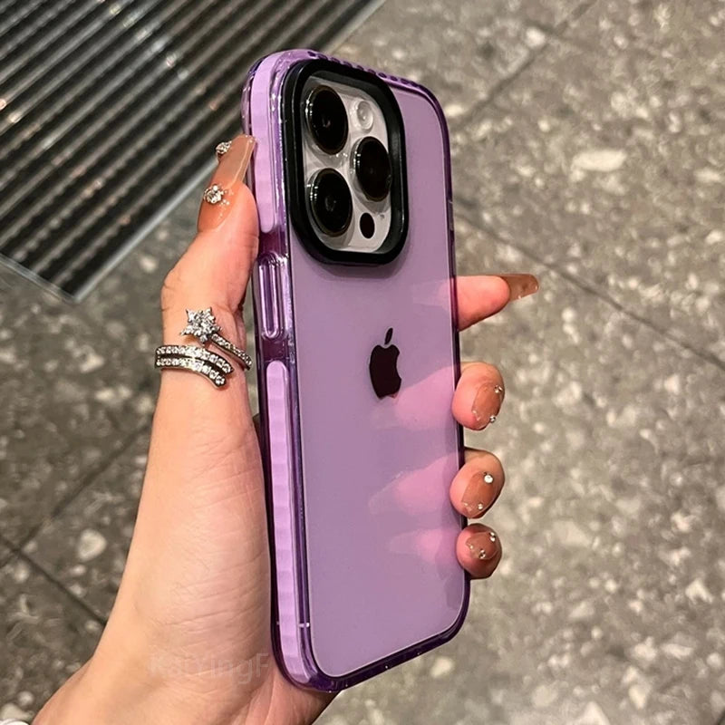 Luxury Transparent Case For iPhone, Shock-proof Resistant, Clear Design, Soft Cover