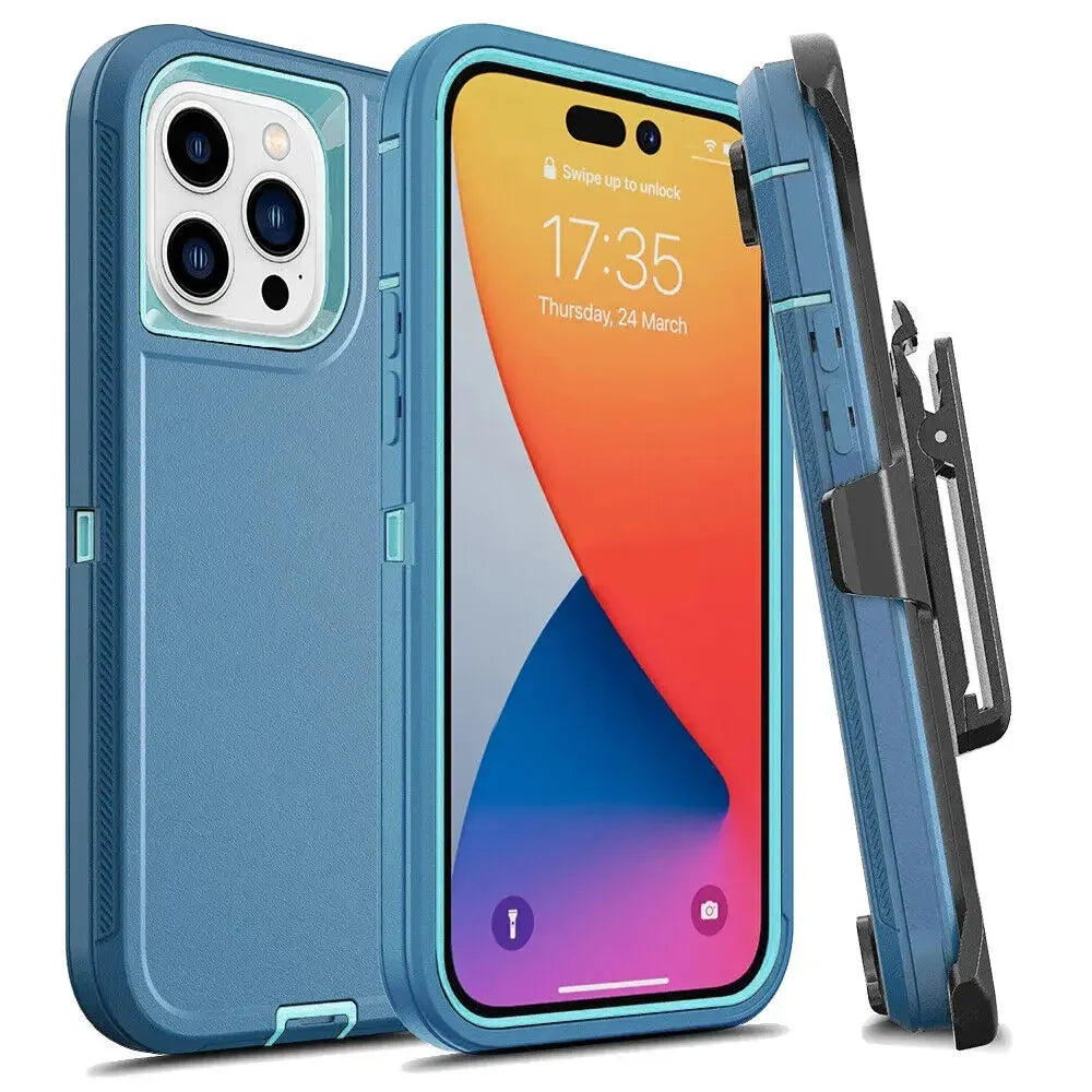 Military Heavy Duty Armor Phone Case For iPhone, Shockproof Protection Cover, All Around Protection Phone Case