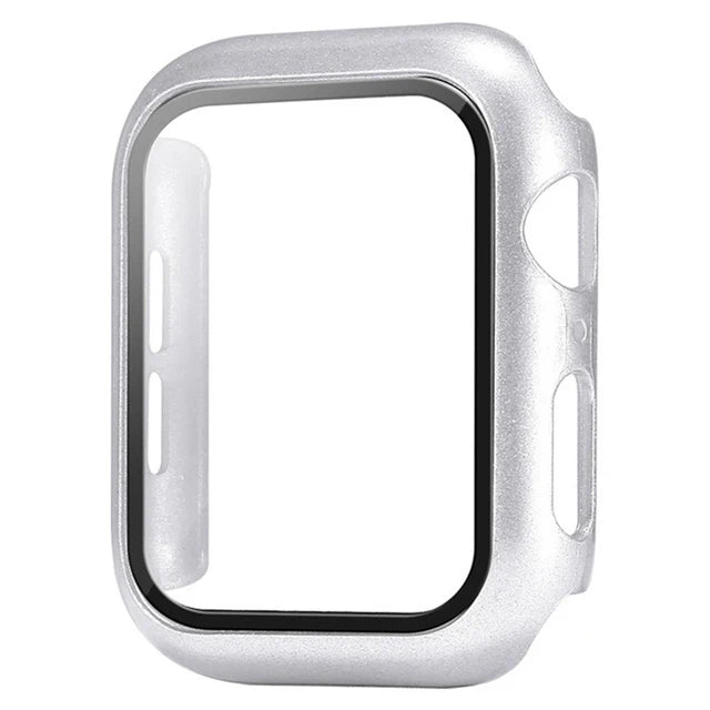 Premium Glass + Case For Apple Watch 8 7 6 SE 5 9 iWatch, Screen Protector for Apple watch, 44mm 45mm 41mm 40mm 42mm 38mm.