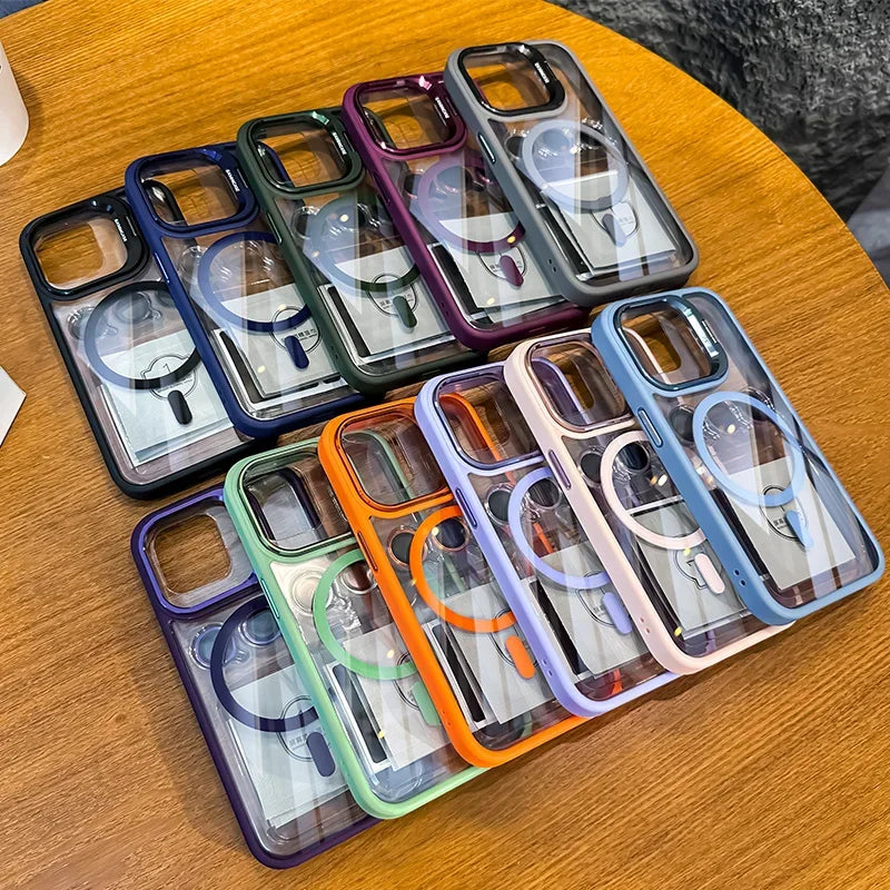 Luxury iPhone Case, Magnetic and Shockproof Phone Case For iPhone, Camera Lens Protection, Full Back Cover