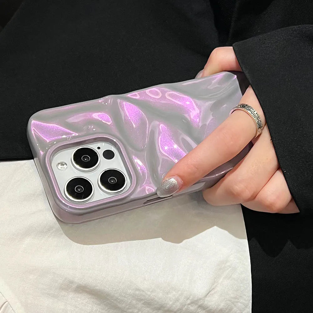 Premium Purple and Pink Phone Case For iPhone, Shockproof Back Cover, Anti-scratch and Anti-fingerprint Phone Case