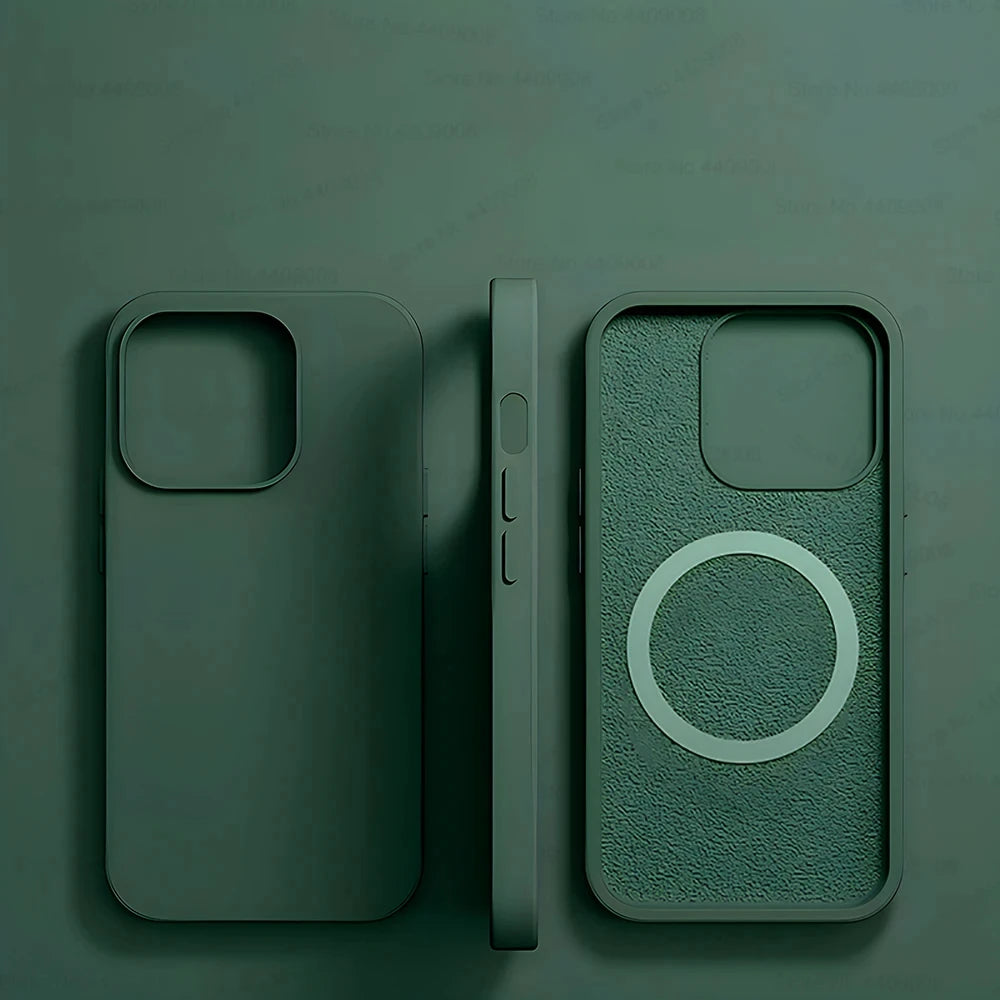 High Quality Phone Case For iPhone , Magnetic and Wireless Charging Case, Silicone Material and High Quality Protection Material