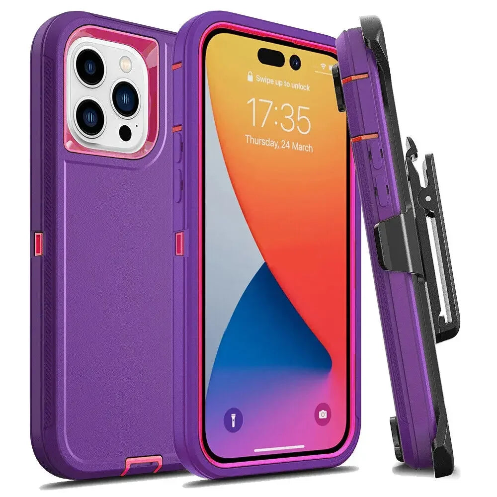 Military Heavy Duty Armor Phone Case For iPhone, Shockproof Protection Cover, All Around Protection Phone Case