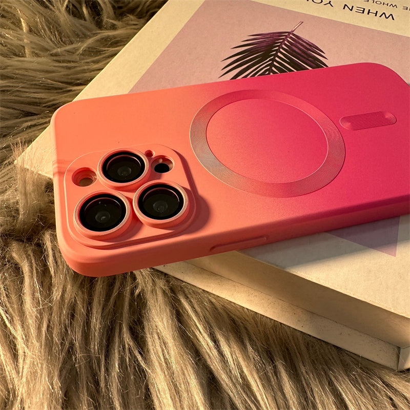 Luxury iPhone Case, MagSafe and Wireless Charging Phone Case For iPhone 11 12 13 14 Pro Max Plus, Soft and Magnetic Silicone Cover