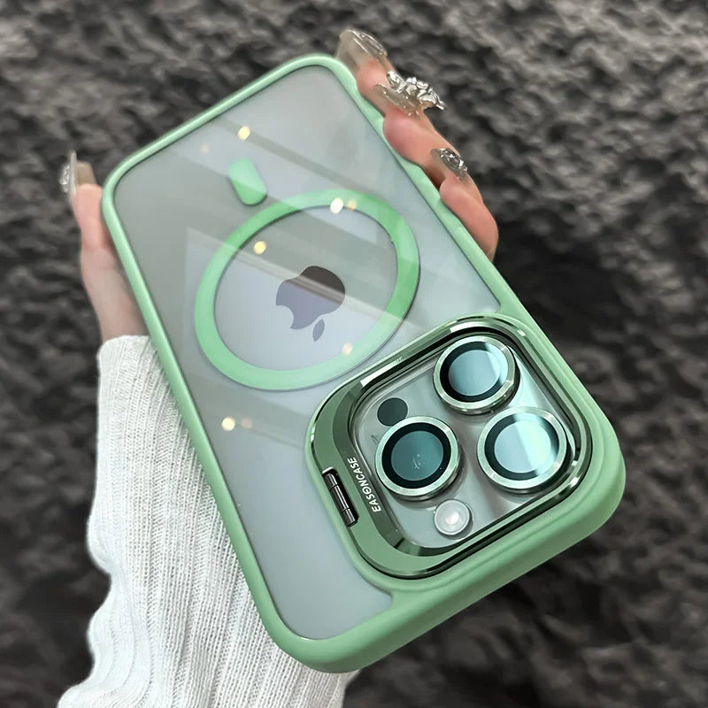 Luxury iPhone Case, Magnetic and Shockproof Phone Case For iPhone, Camera Lens Protection, Full Back Cover