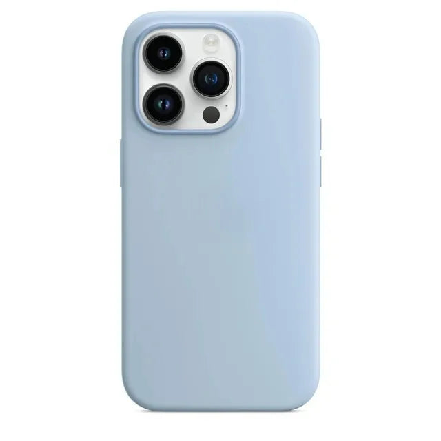 Luxury Silicone Case for iPhone, Full Logo Cover, Unique Colors, All Around Protection Phone Case