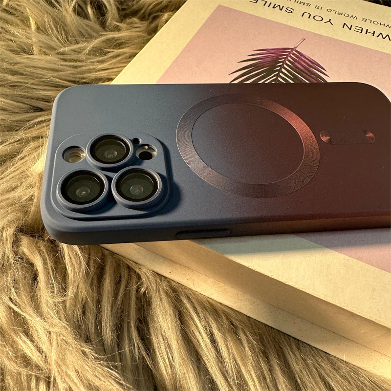 Luxury iPhone Case, MagSafe and Wireless Charging Phone Case For iPhone 11 12 13 14 Pro Max Plus, Soft and Magnetic Silicone Cover
