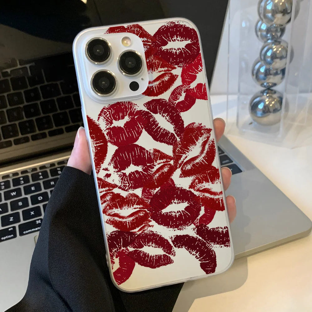 Premium Silicone Case, Little Cherry Design, Shock-proof Resistant Phone Case, All Around Protection