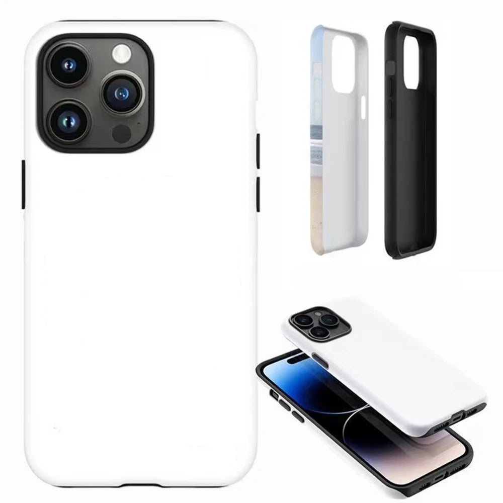 Luxury Phone Case for iPhone, Double-layer Back Cover, Unique Design and All Around Protection Phone Case