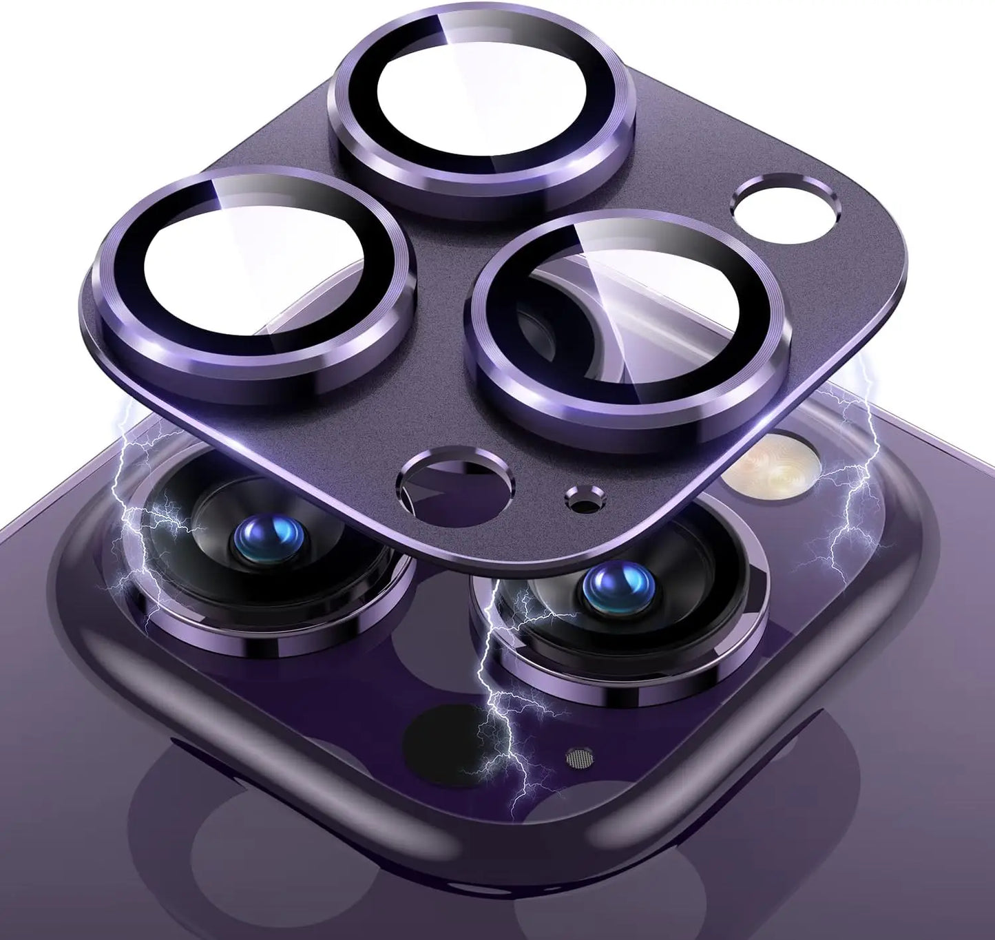 High Quality Titanium Camera Lens Protector, Anti-Scratch and Anti-Fingerprint Camera Protection