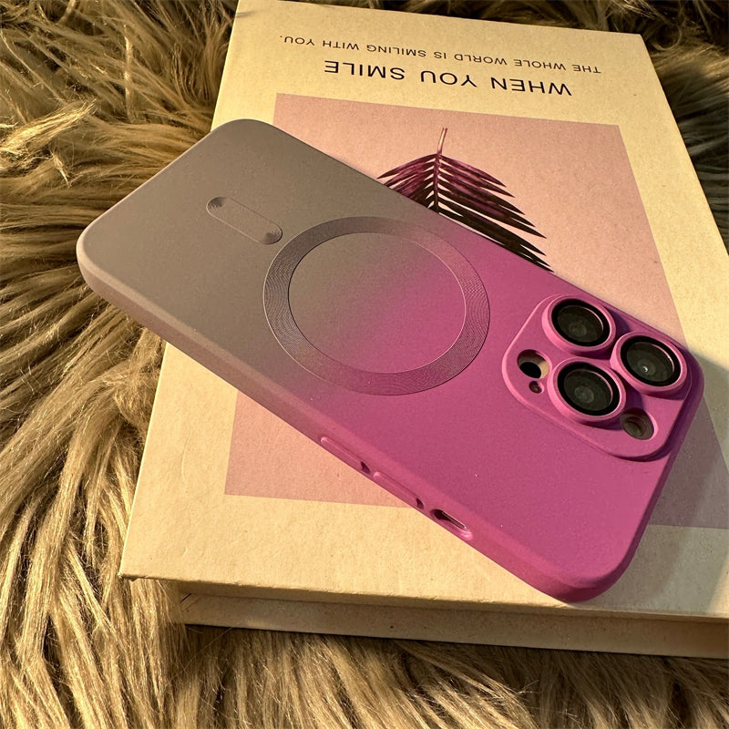 Luxury iPhone Case, MagSafe and Wireless Charging Phone Case For iPhone 11 12 13 14 Pro Max Plus, Soft and Magnetic Silicone Cover