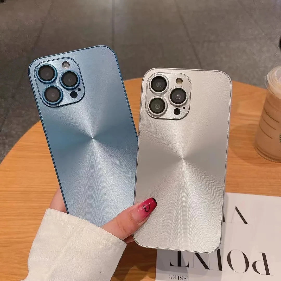 Luxury Aurora Color Phone Case Suitable For iPhone, Shockproof Cover, Full Camera Lens Protection