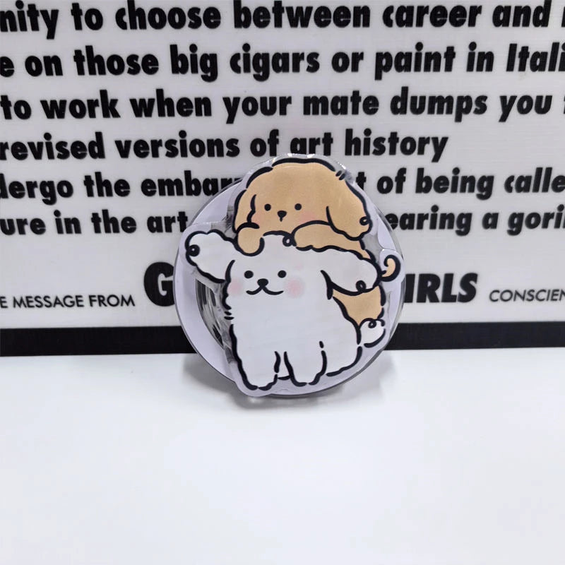 High Quality Cartoon Puppy For MagSafe Magnetic and Wireless Charging Case, High Quality Holder Ring