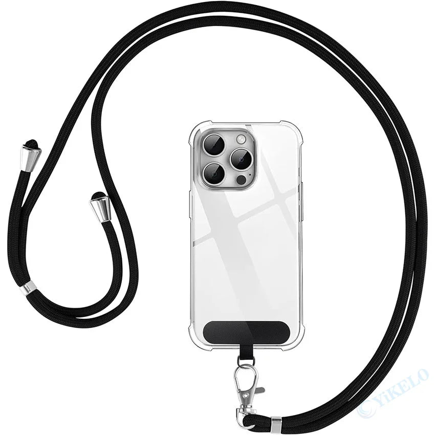 High Quality Crossbody Case For iPhone, Transparent Case, Shockproof Cover and Anti-scratch iPhone Case