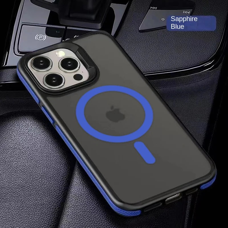 High Quality Silicone iPhone Case, Magnetic Matte Translucent Case and Wireless Charging, Anti-Scratch, Water-Resistent