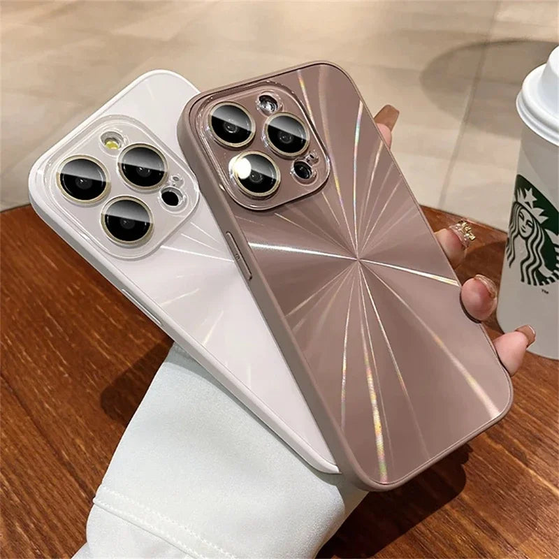 Luxury Laser Pattern Phone Case For iPhone, Shockproof Resistant, Bumper Case Cover