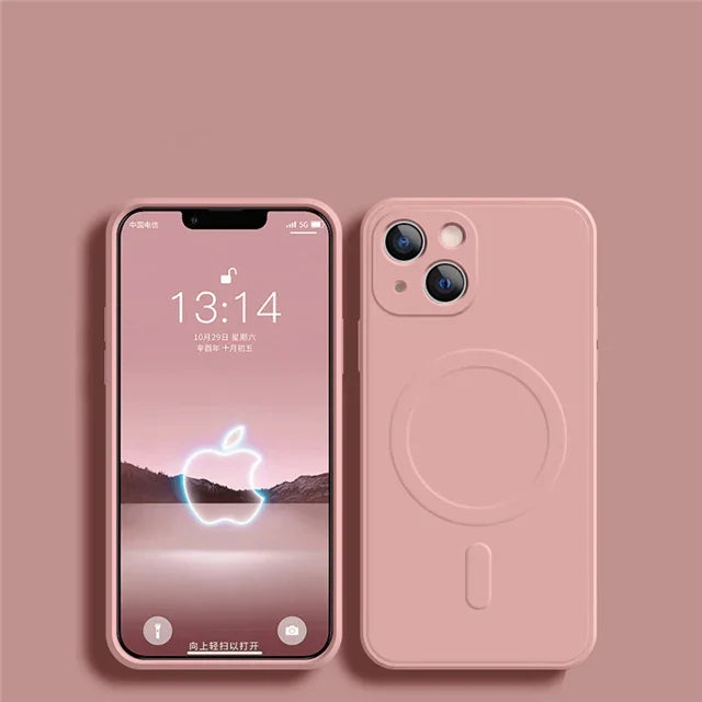 High Quality Silicone Case For iPhone, Luxury Magsafe and Magnetic Silicone Phone Case, Shockproof Resistant