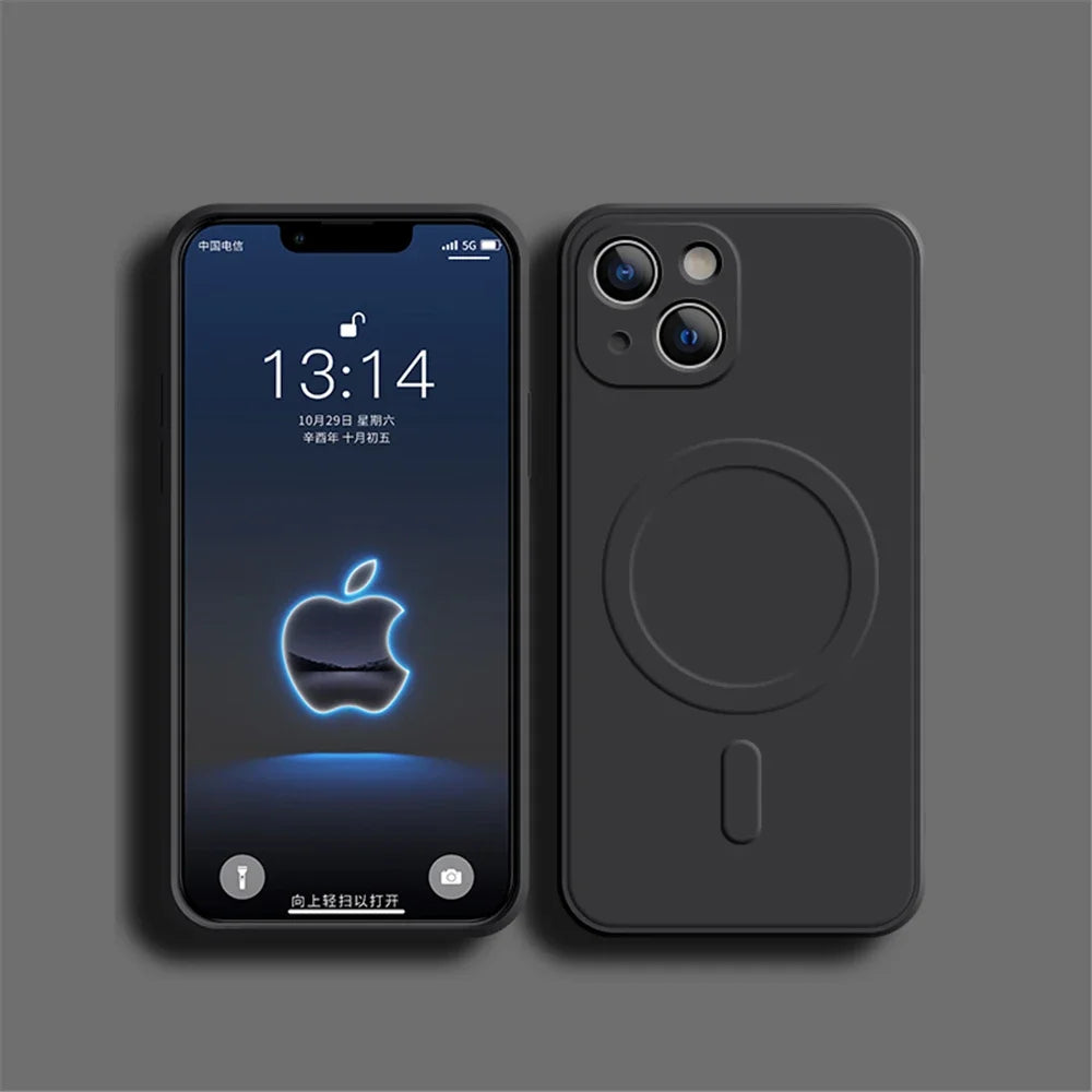 High Quality Silicone Case For iPhone, Luxury Magsafe and Magnetic Silicone Phone Case, Shockproof Resistant