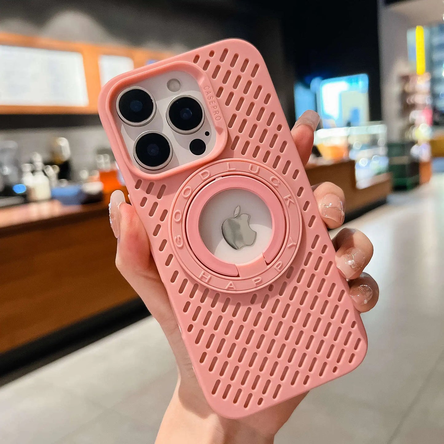 High Quality iPhone Case, Magnetic Bracket, Soft Material, All Around Protection