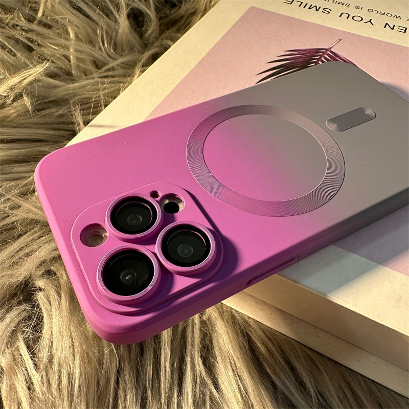Luxury iPhone Case, MagSafe and Wireless Charging Phone Case For iPhone 11 12 13 14 Pro Max Plus, Soft and Magnetic Silicone Cover