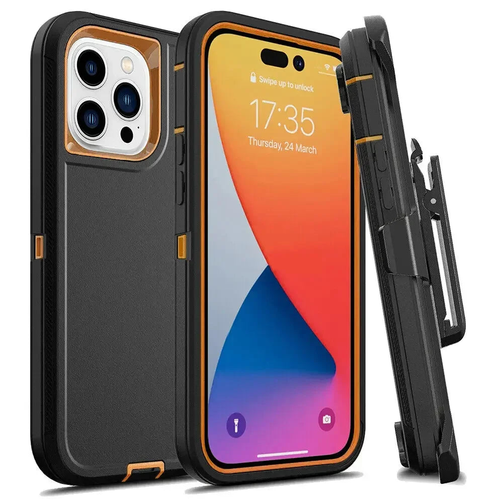 Military Heavy Duty Armor Phone Case For iPhone, Shockproof Protection Cover, All Around Protection Phone Case