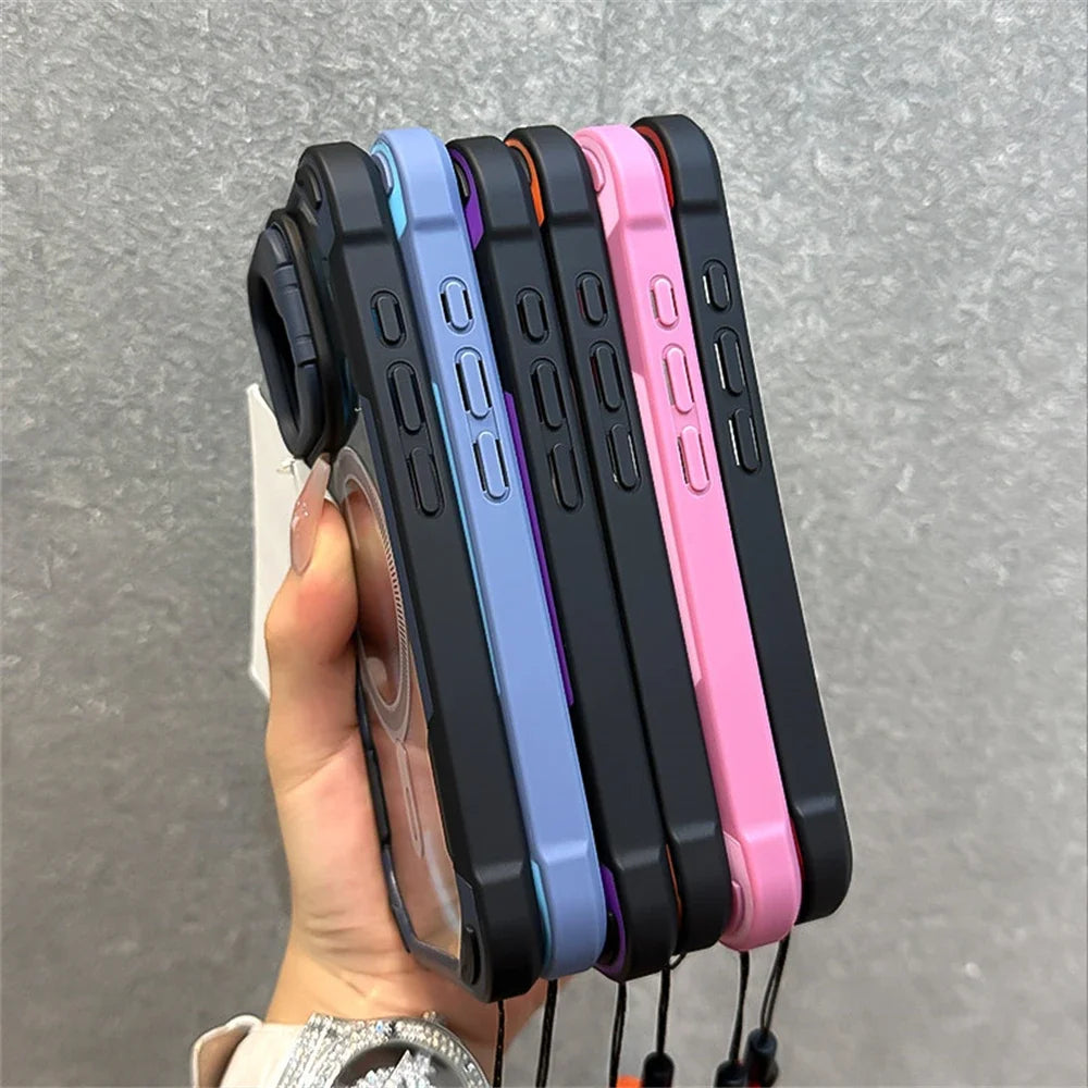 High Quality Mag Safe iPhone Case, Candy Color Design, Camera Protection Phone Case