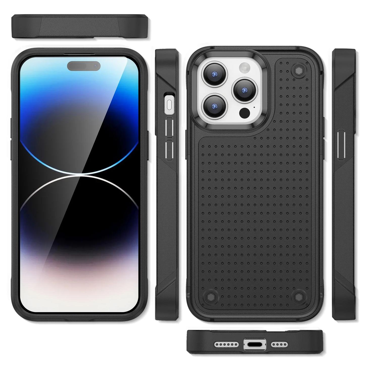 Military Grade Armor iPhone Case, Shockproof Protective Cover with Rugged Bumper and All-Around Protection UK