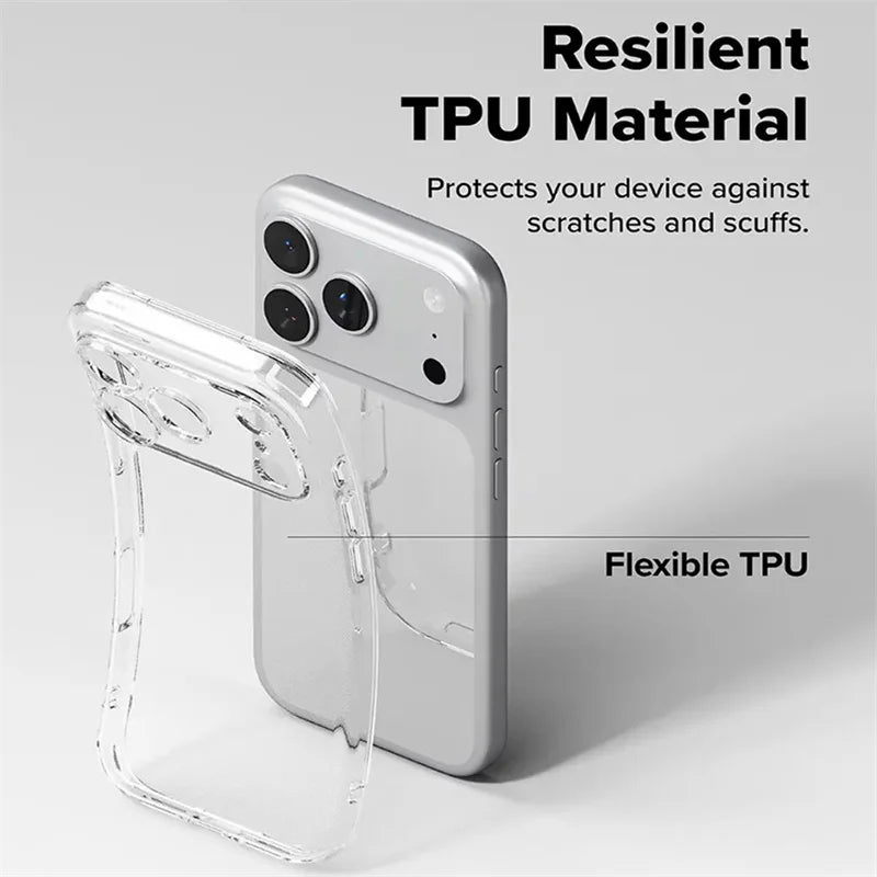 Ultra-Thin Clear , Shockproof Clear, Slim & Transparent iPhone Flexible and Resistant iPhone Case