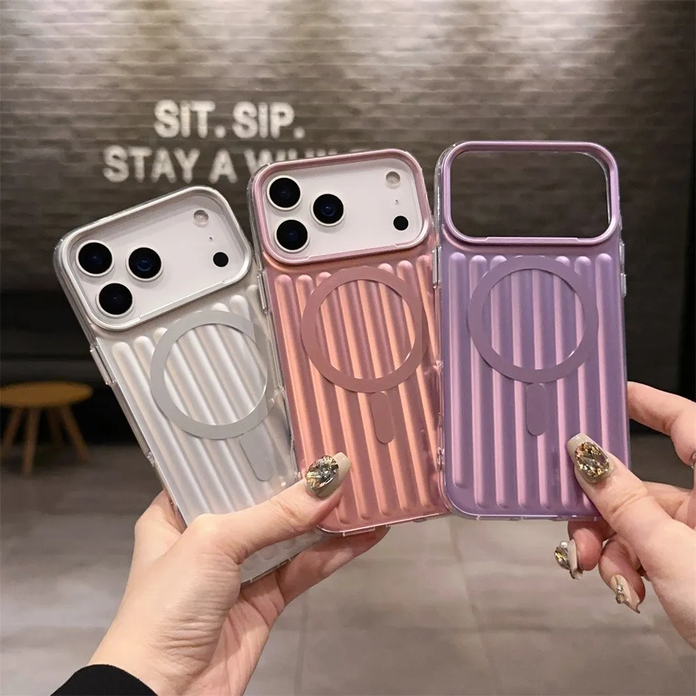 High Quality Corrugated Luggage Stripes iPhone Case