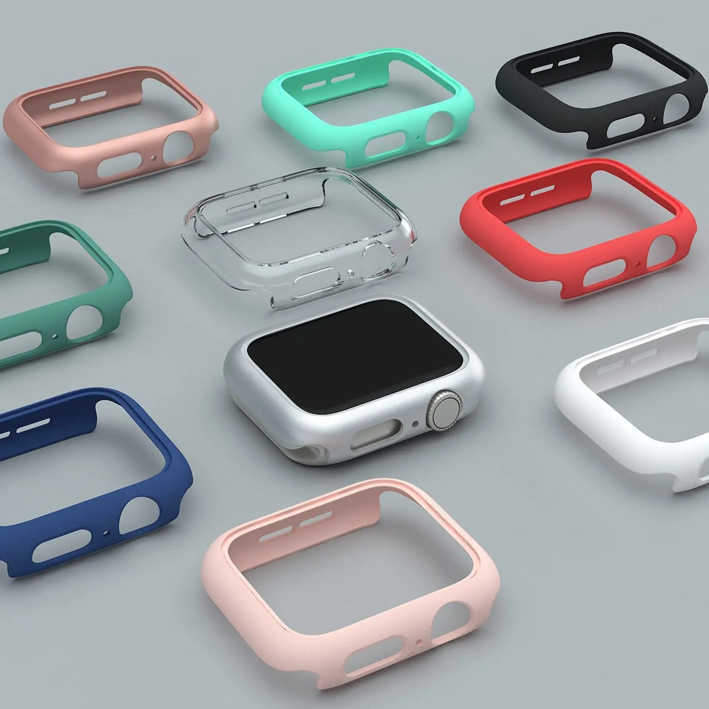 High Quality Case for Apple Watch 45mm 41mm 38mm 42mm 40mm 44mm, Hard Bumper Protection Frame for iWatch SE 9 8 7 6 5 4 3 2 1