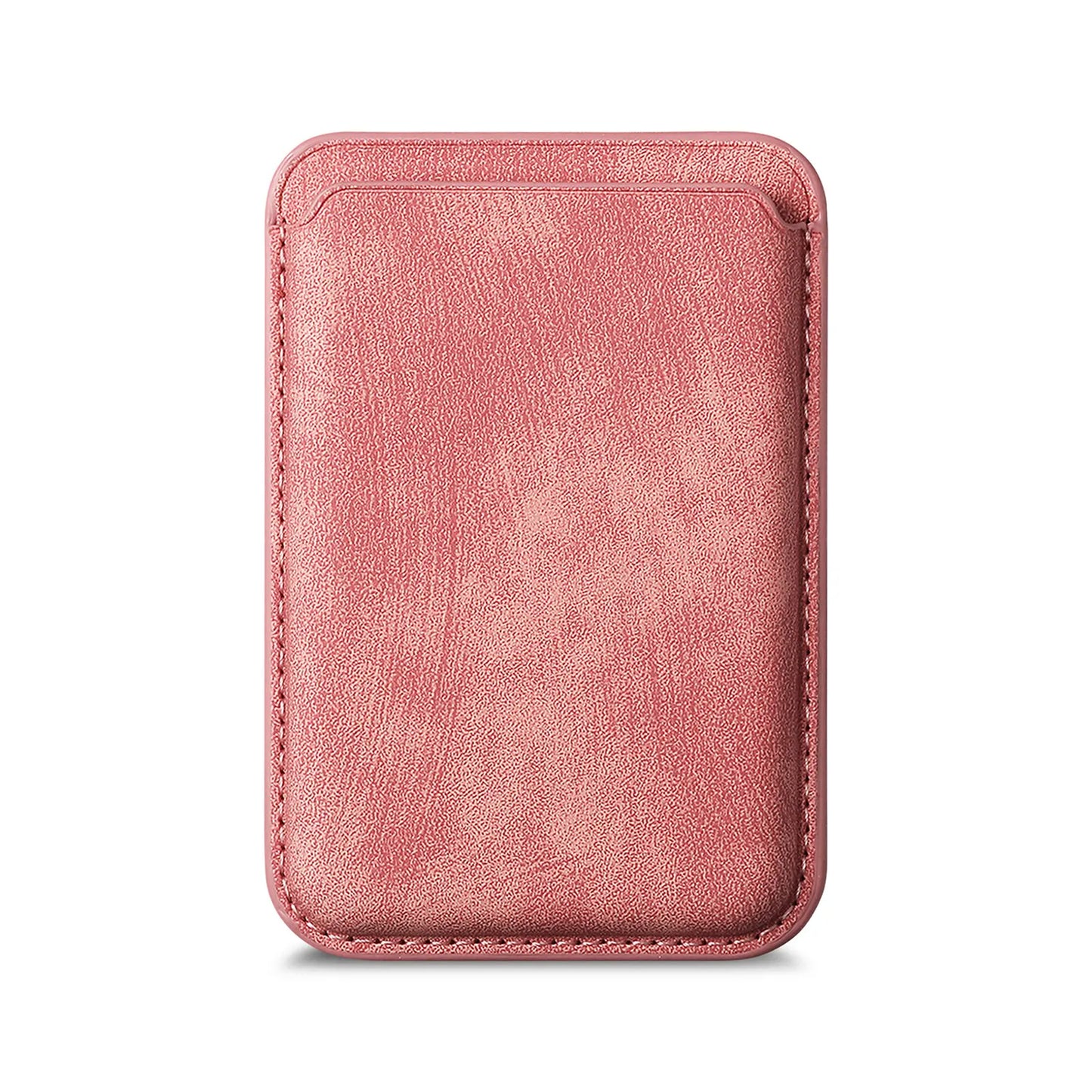 Premium Matte Leather iPhone Card Holder, Card Holder For Mag Safe Wireless Charging