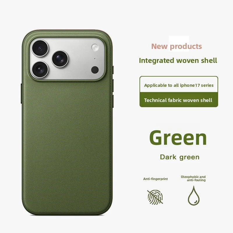 High Quality Technology Woven Case for iPhone, Mag Safe Magnetic and Wireless Charging Phone Case, Shockproof Protection
