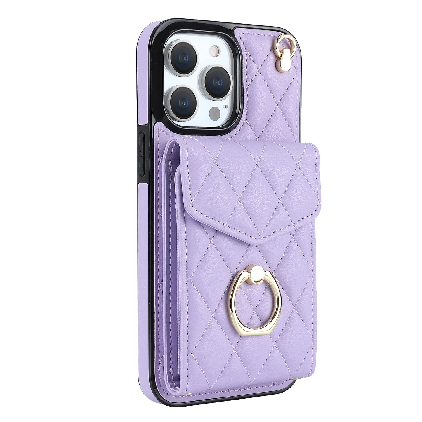 High Quality Crossbody Leather Case for iPhone with Wallet, Premium Leather, All Around Protection Phone Case.