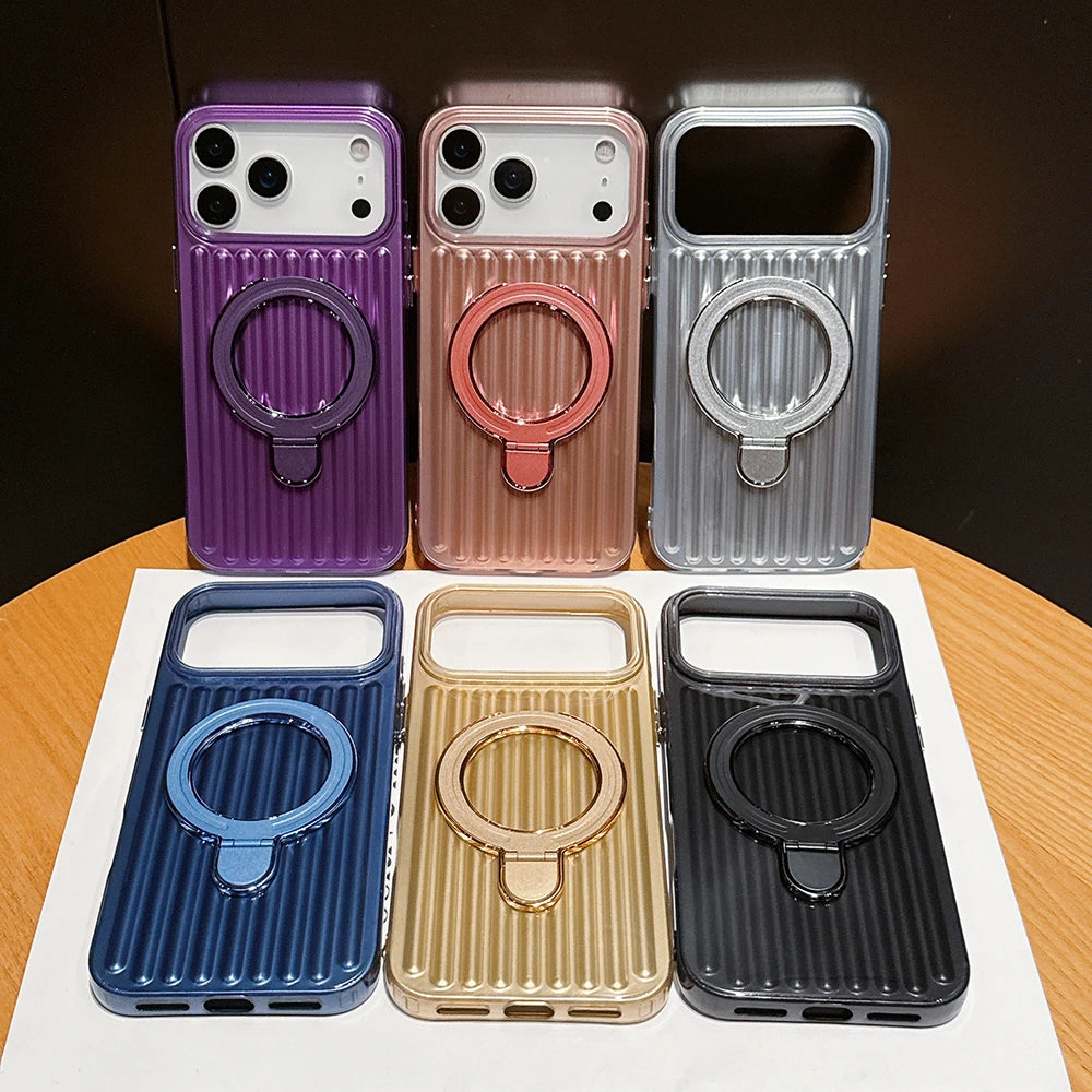 High Quality Corrugated Luggage Stripes iPhone Case