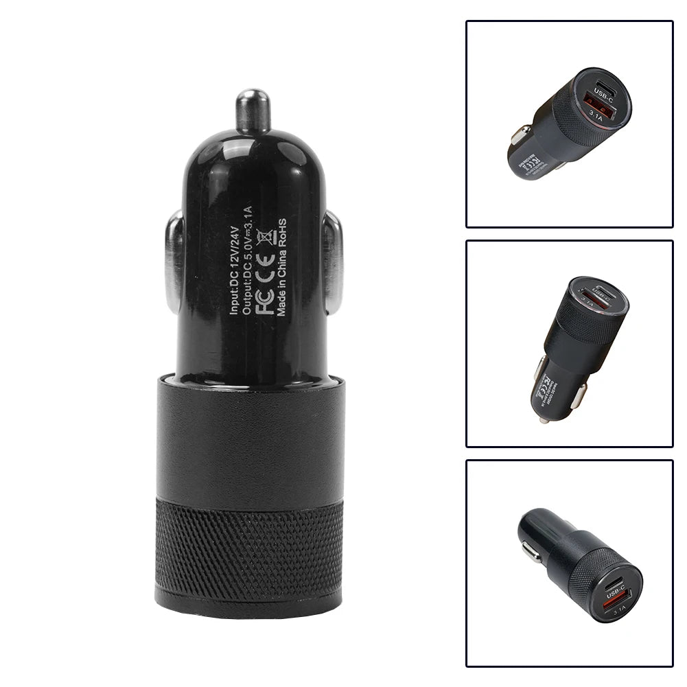High Quality Car Charger, 66W Power, USB Type, Fast Charging Phone Adapter For iPhone