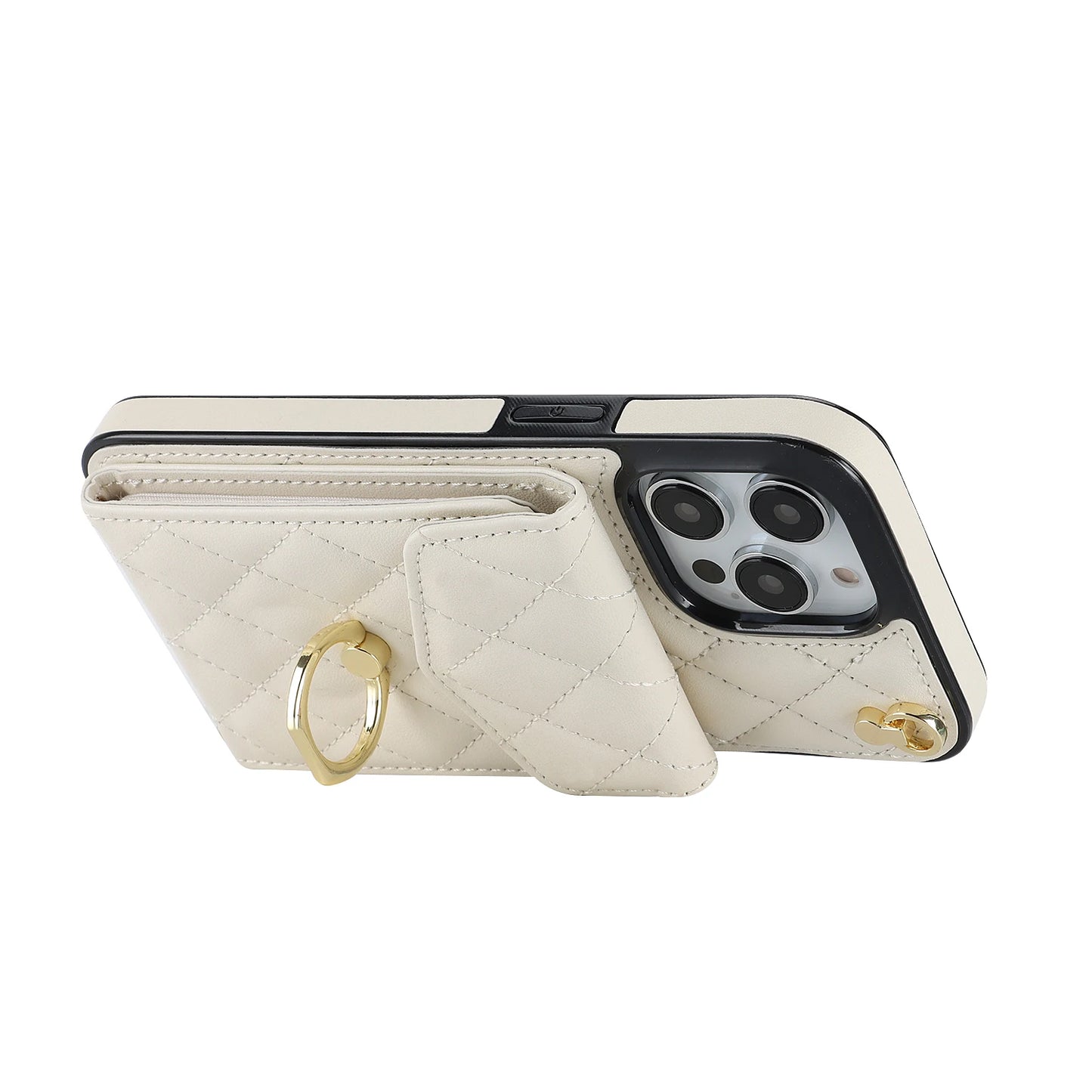 High Quality Crossbody Leather Case for iPhone with Wallet, Premium Leather, All Around Protection Phone Case.