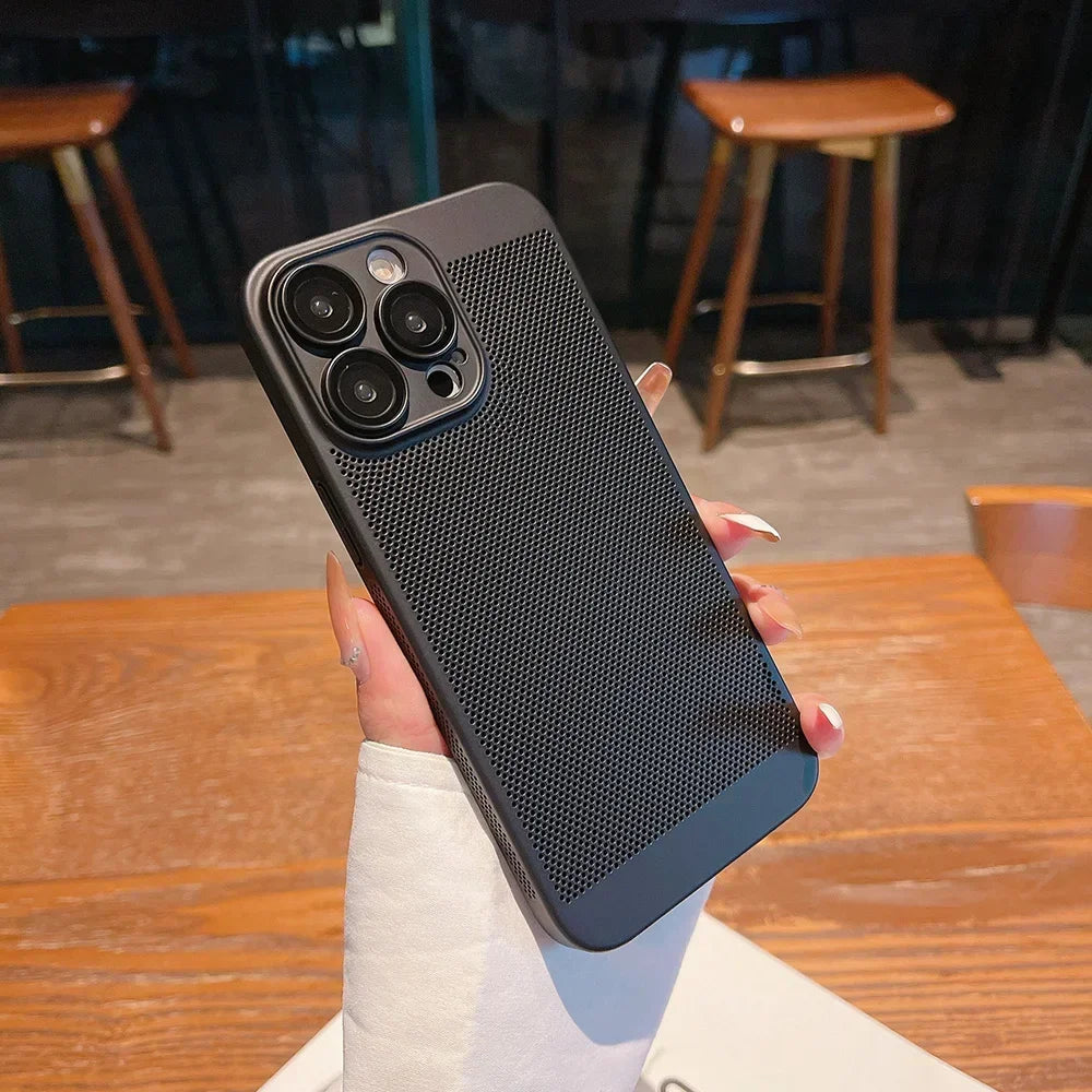 Premium Quality Phone Case For iPhone, Heat Back Design, Shockproof iPhone Case