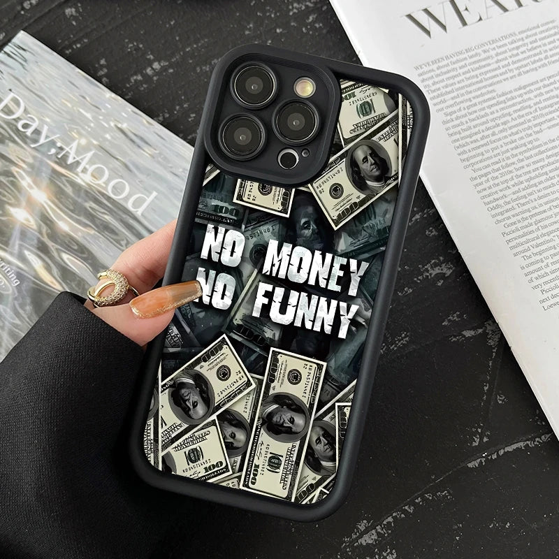 Premium Silicone Phone Case, Dollar Design Phone Cases For iPhone, Shockproof Resistant, Matte and Soft Silicone Cover