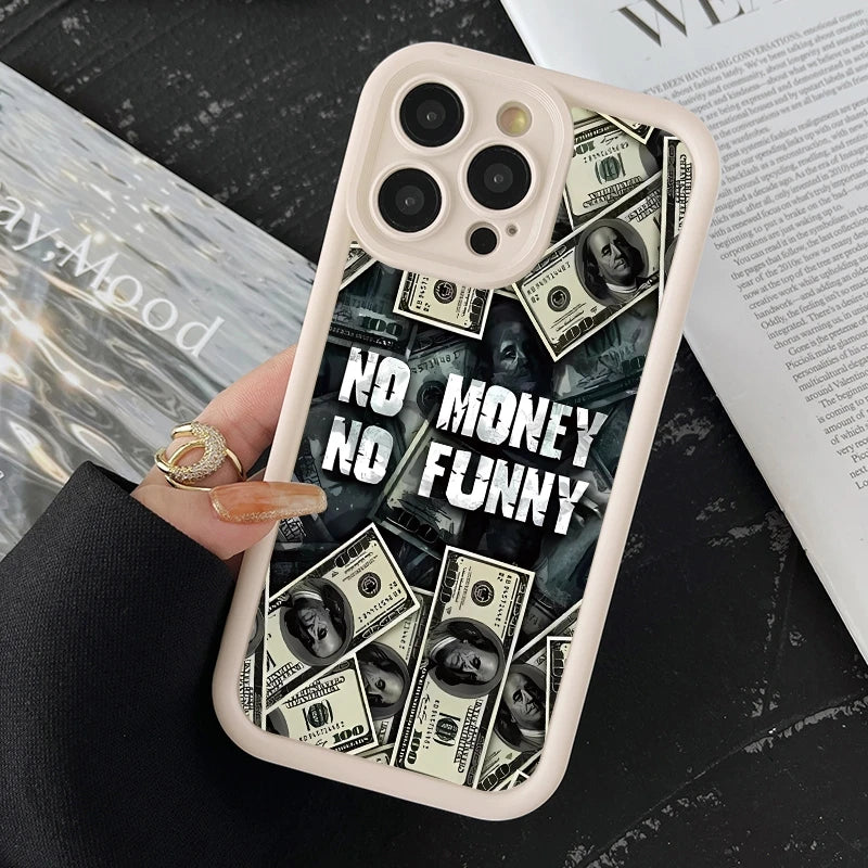 Premium Silicone Phone Case, Dollar Design Phone Cases For iPhone, Shockproof Resistant, Matte and Soft Silicone Cover