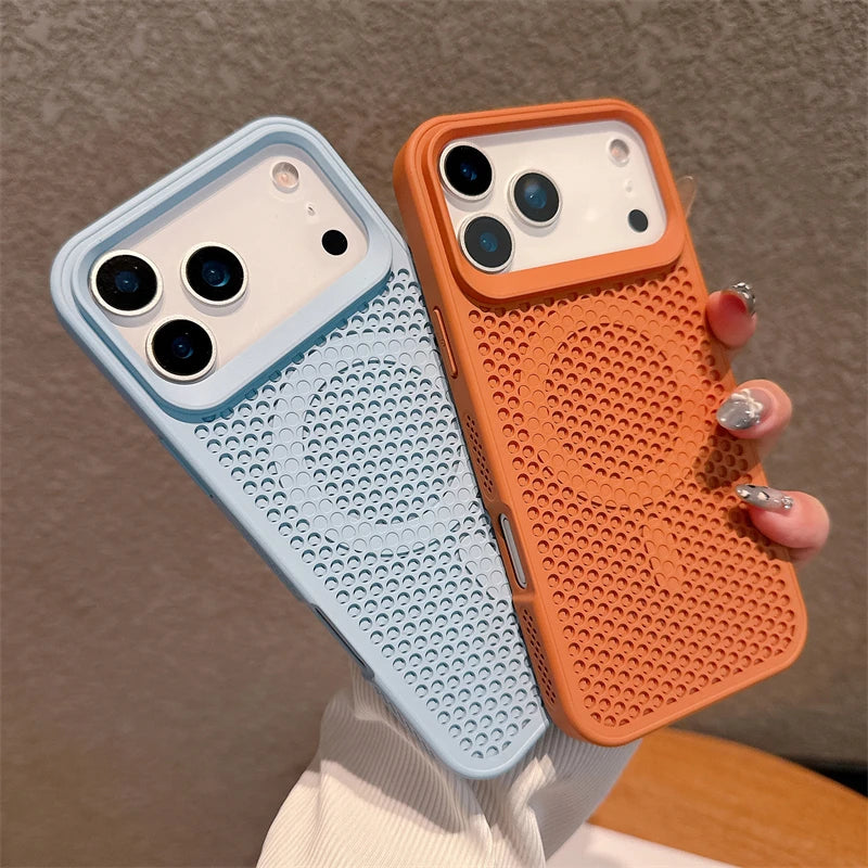 High Quality iPhone Case, Magnetic for Mag Safe Charging, Heat Design Case for iPhone, Shockproof Resistant and Hard Cover