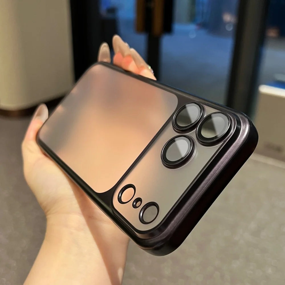 Luxury Matte Translucent Case For iPhone, All Around Protection, Camera Lens Protection iPhone Case