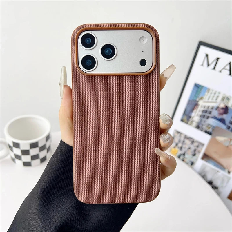 Premium Tech Fabric Woven Magnetic Phone Case for Mag Safe, Shockproof Cover, Anti-scratch and Anti-fingerprint Phone Case