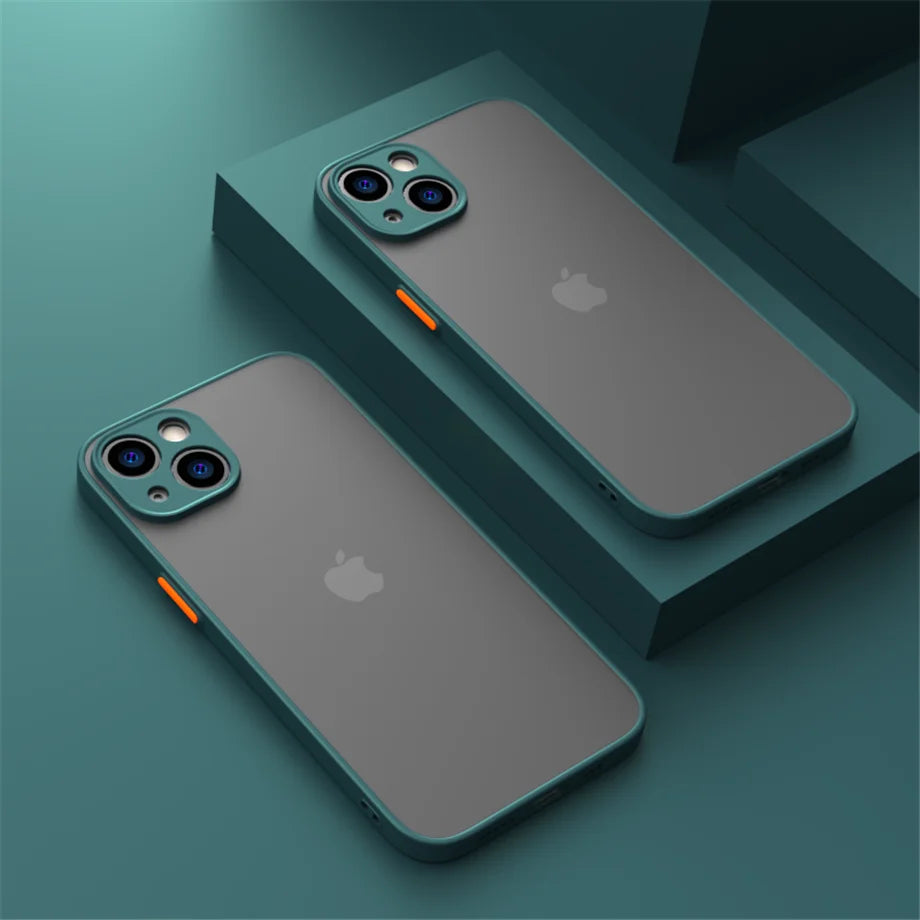 High Quality Silicone Case For iPhone, Shockproof Resistant, Luxury Silicone Bumper with Clear Back Cover and Unique Color