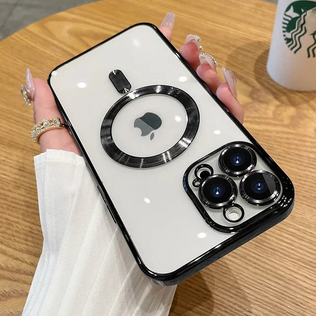 High Quality Silicone, Magnetic Case For MagSafe For iPhone, Clear and Soft Silicone, Wireless Charging Cover
